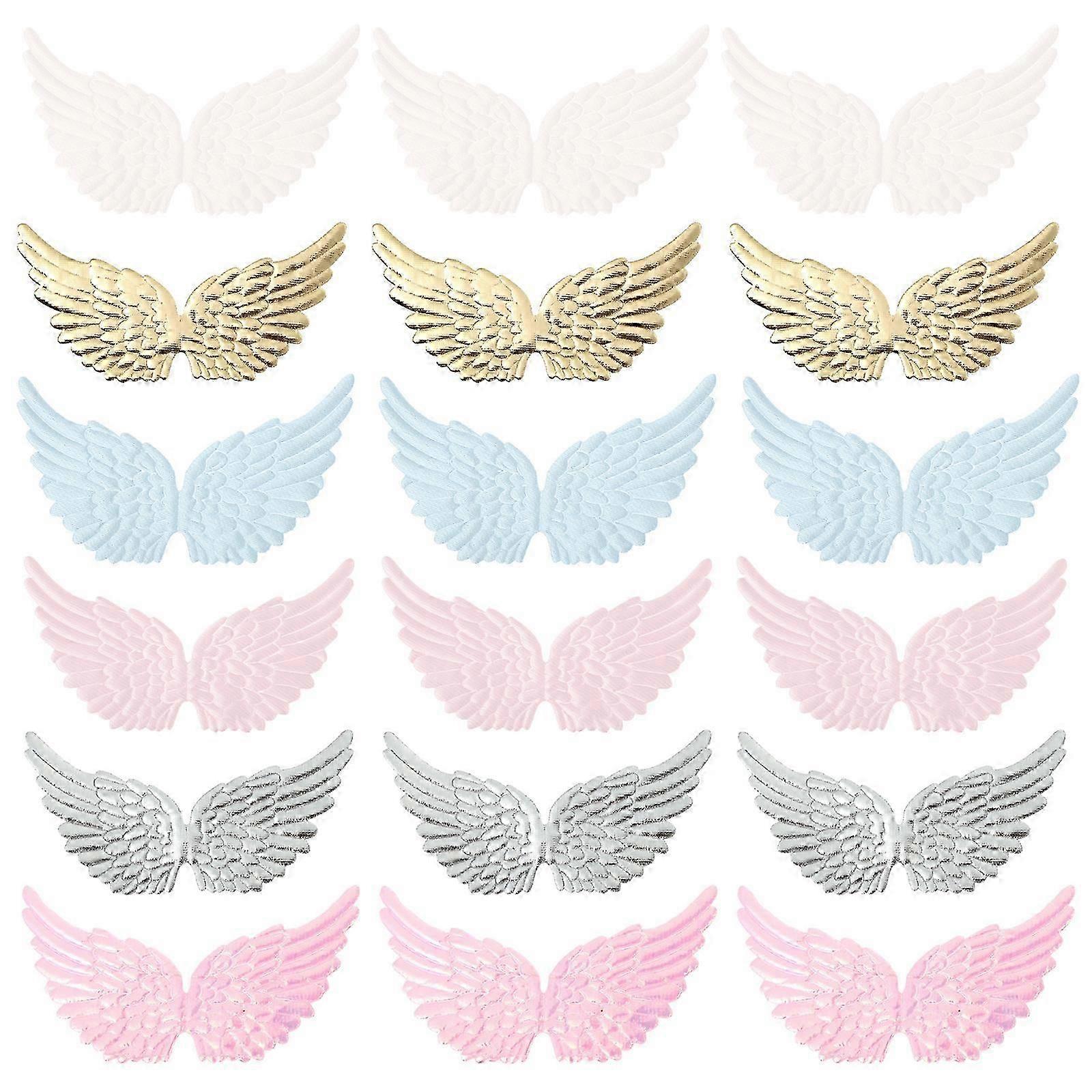 18pcs Angel Wing Shape Clothes Decors Christmas Decorations DIY Accessory