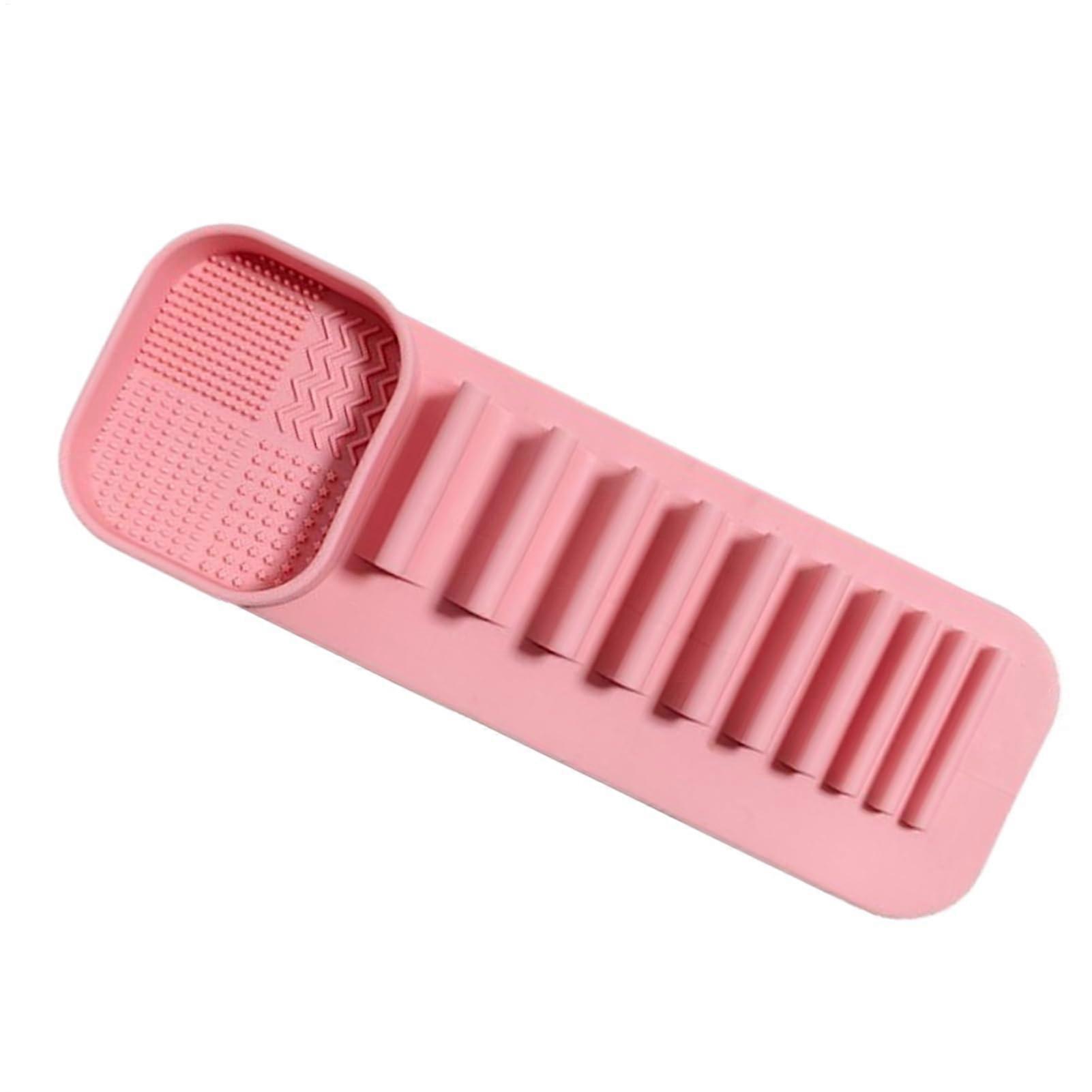 Makeup Brush Organizer Wall Mount for Efficient Drying and Multi-Purpose Bathroom Storage