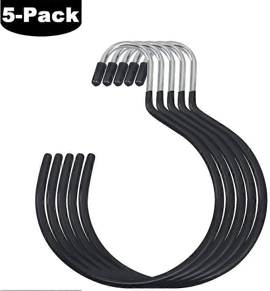5 packs of multi-purpose coat hooks (black)