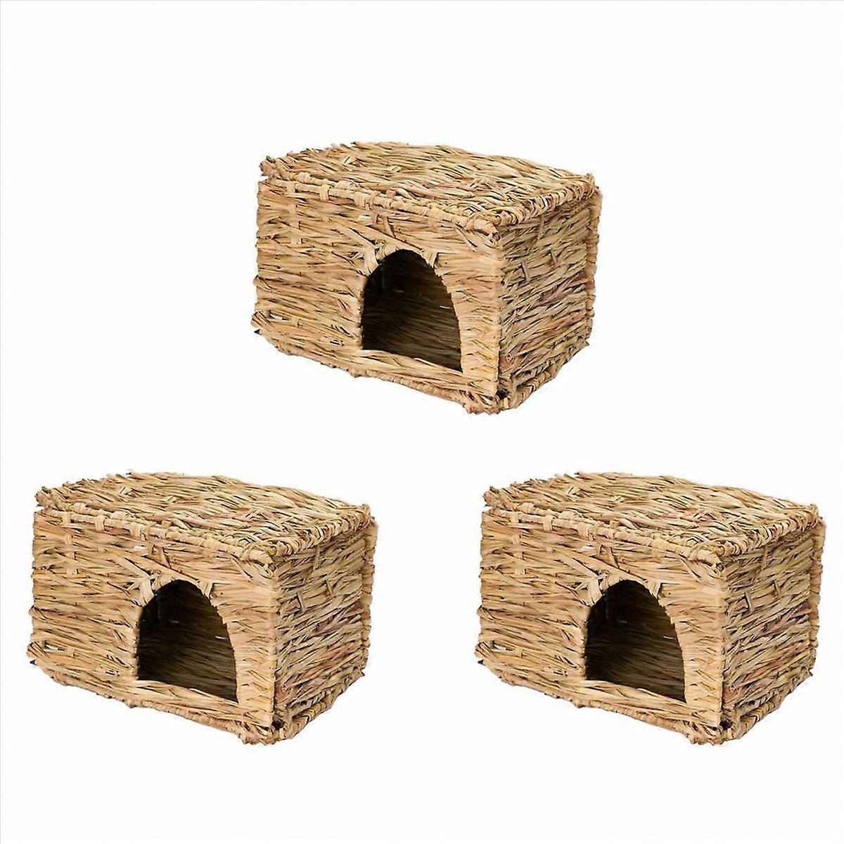 Guinea Pig Ferret Folding Straw Grass House