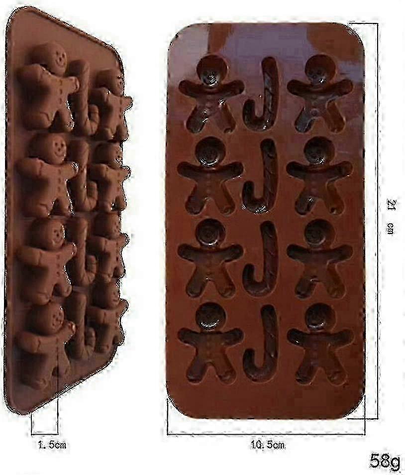 سيليكون الشوكولاته العفن حلوى عيد الميلاد البسكويت الخبز لوازم كعكة أدوات الديكور مكعب الثلج صواني