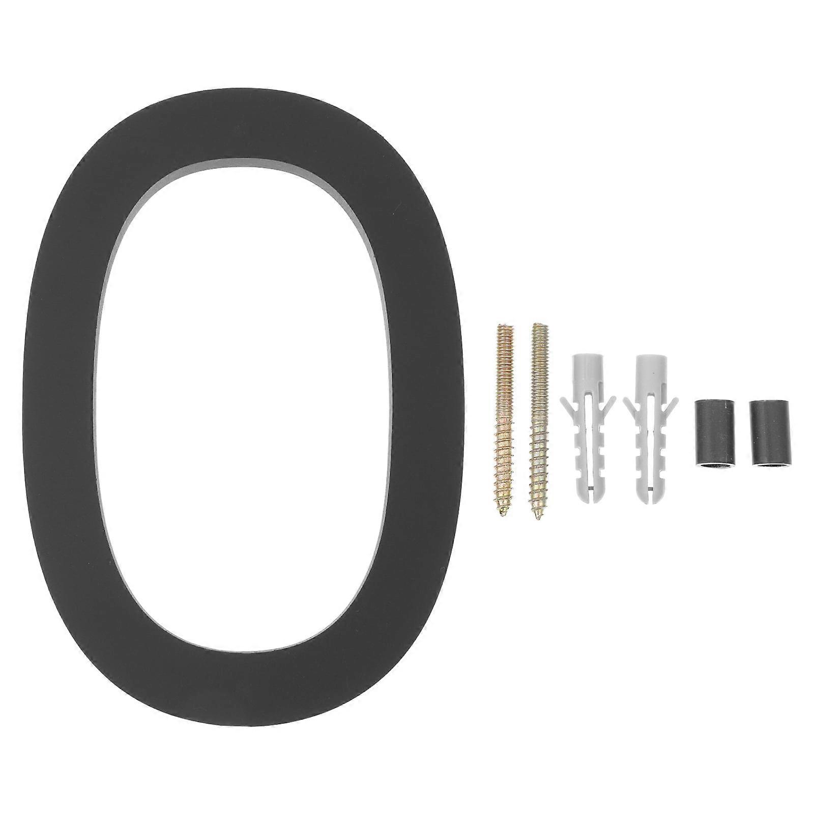 Guangmc Black Metal Floating House Number for Outside Mailbox and Yard