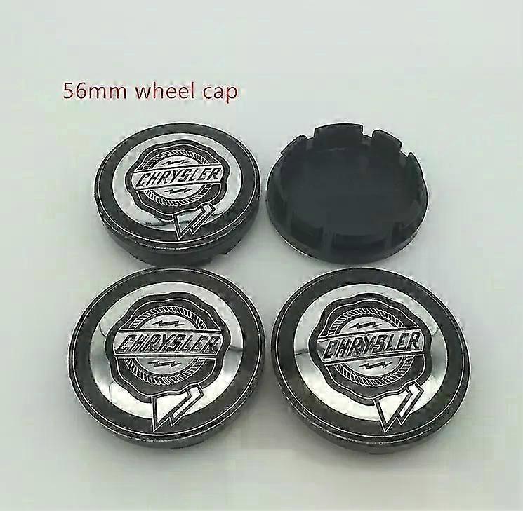4 יחידות 56 מ"מ 60 מ"מ כיסוי מרכז גלגל רכב קרייזלר 300c שרף תג סמל מדבקת מתאים עבור 300 סברינג פסיפיקה | מכסה מרכז גלגלים |