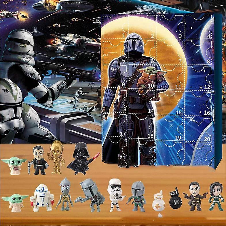 2025 Yoda-A 24ήμερο Χριστουγεννιάτικο Ημερολόγιο Advent - Δώρο σε κουτί παιχνιδιών για στόρια