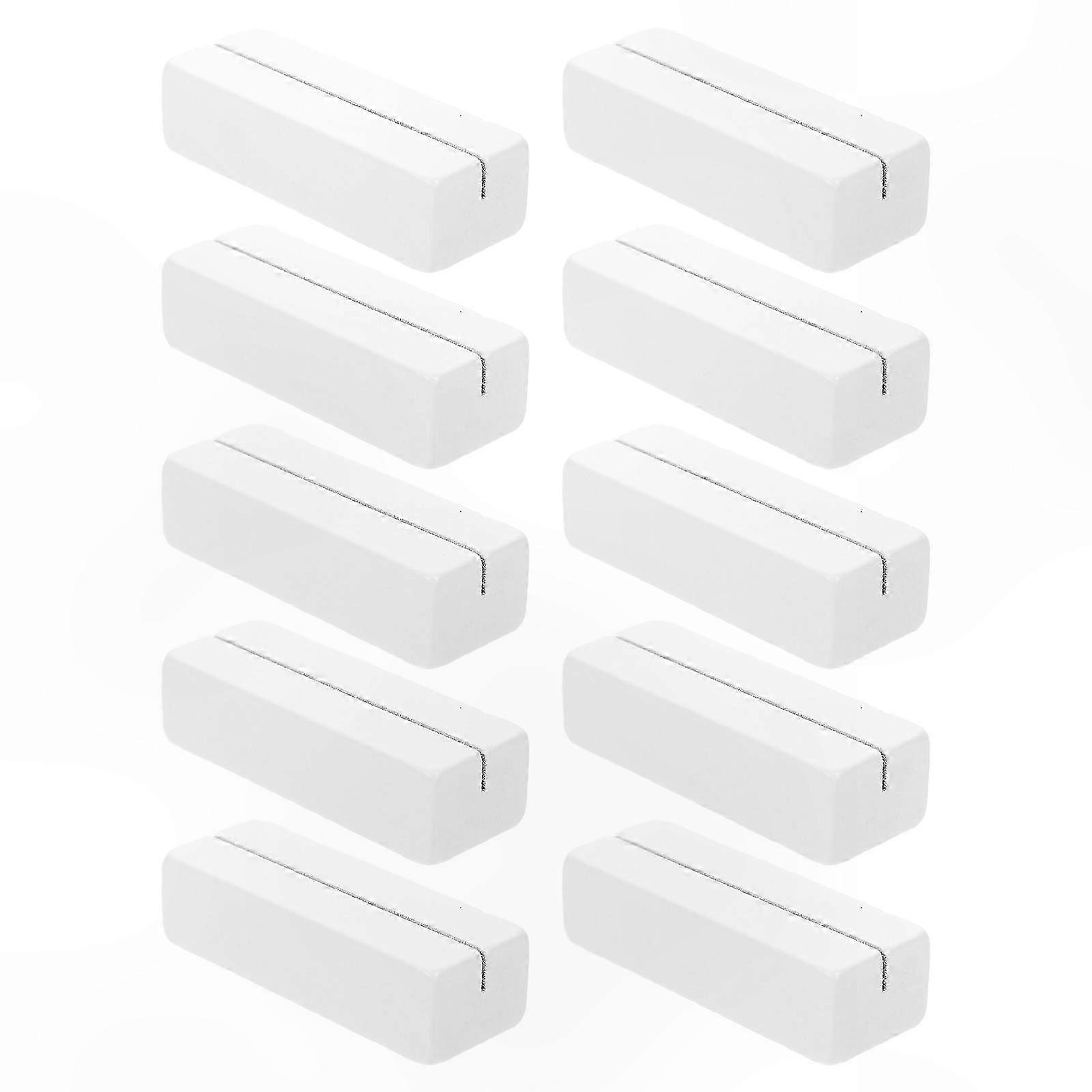 10-Pack Wooden Display Stands for Notes, Names, and Cards