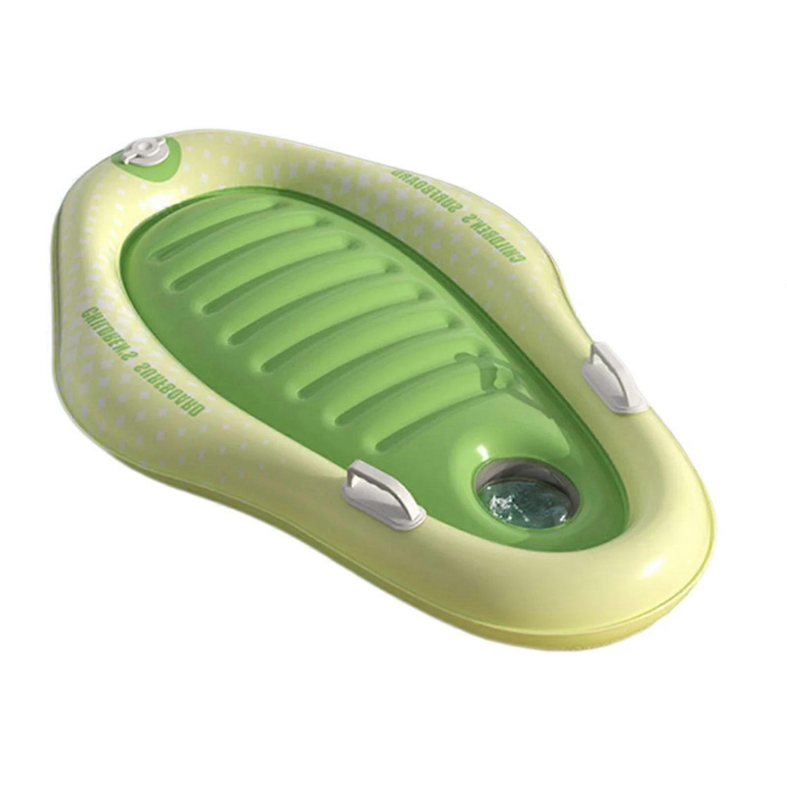 Thickened Inflatable Kids Surfboard With Handles Press Pump Design For Pool Beach Water Play PVC Floating Toy Multicolor