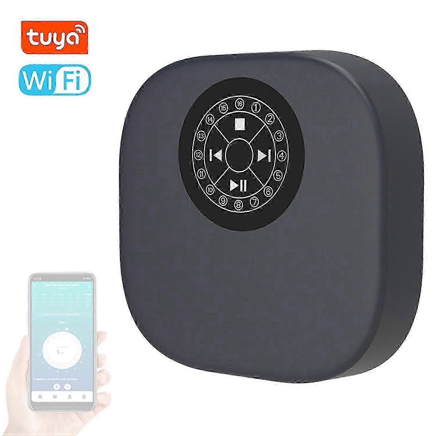 Tuya Wifi BT Intelligent Sprinkler Controller Gardening Automatic Irrigation Water Timer Automatic Watering Device Garden Balcony Weather Delay 16 Zon