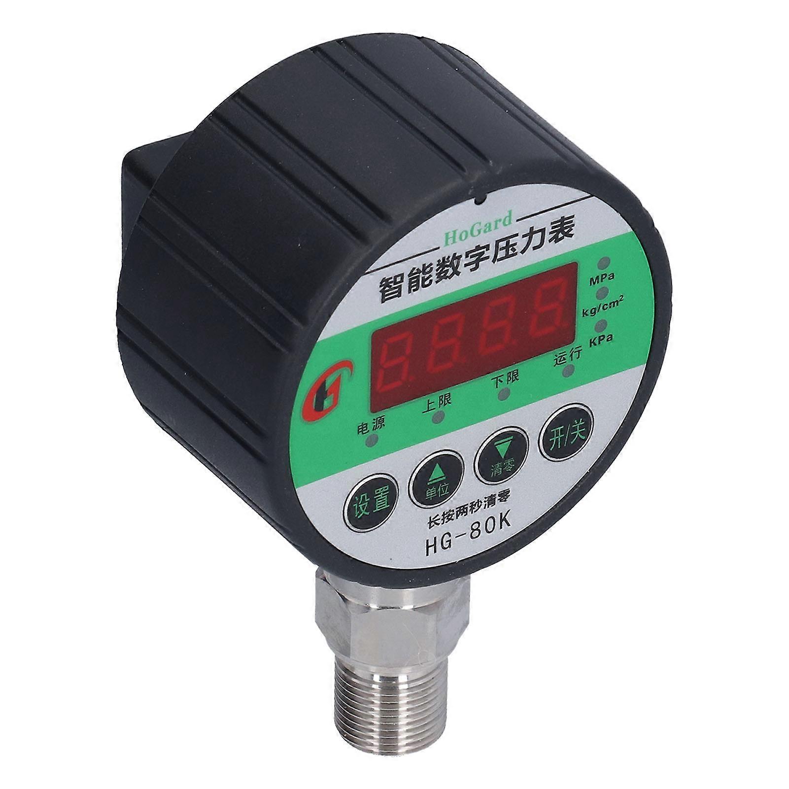 Digital Hydraulic Pressure Gauge 1.0 Accuracy Pressures Manometer with LCD Display