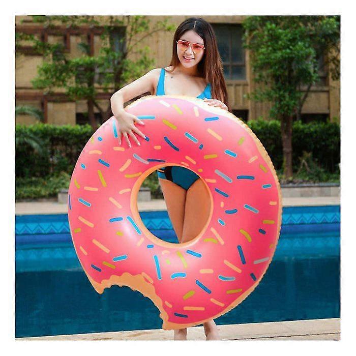 Gigantiskt uppblåsbart flöte - Pink Donuts