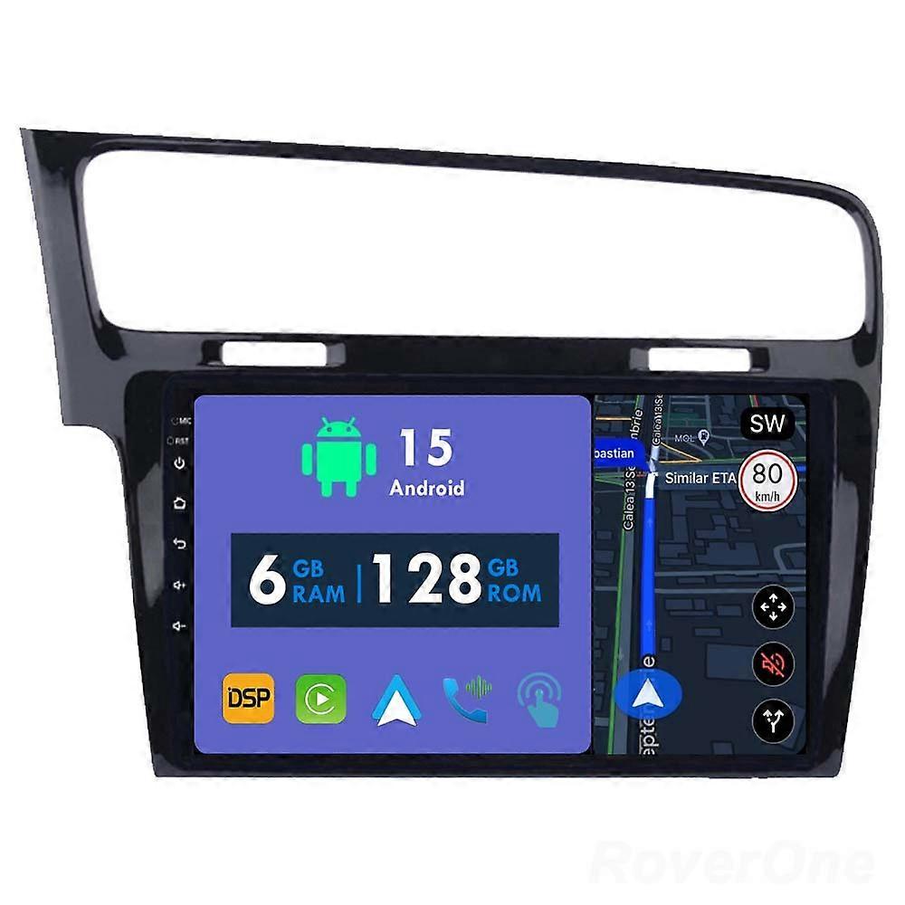 RoverOne Car Electronics Radio 6G+128G for Golf 7 2012 - 2020 Navigation Wireless CarPlay Android