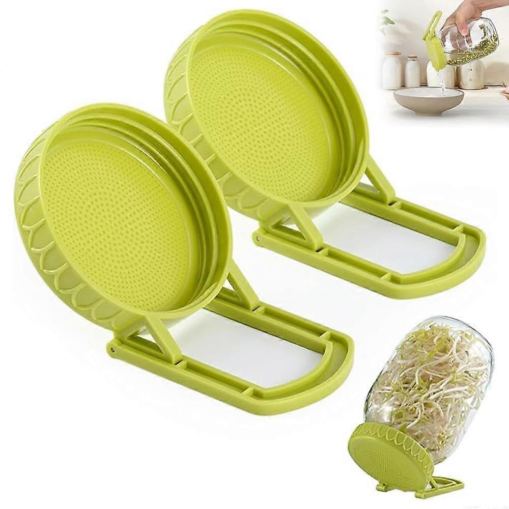 Sprouting Lids With Stand For Mason Jars Wide Mouth Sprouting Trays Kit For Sprouts Bean Alfalfa Broccoli Vertical Or Diagonal Placement