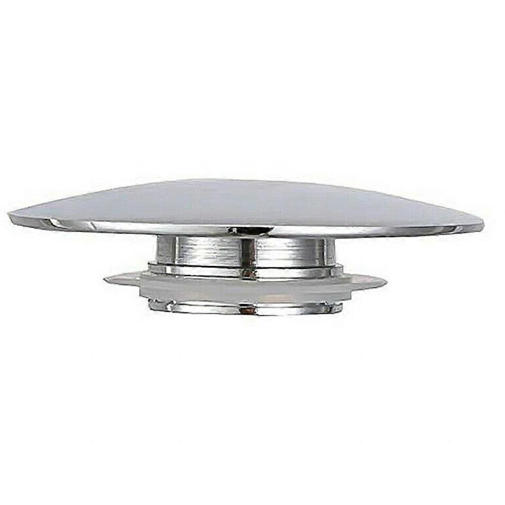 66mm Silver Chrome Basin Waste, Push-Button Sink Plug Cap, Click Clack Mechanism, Easy Operation