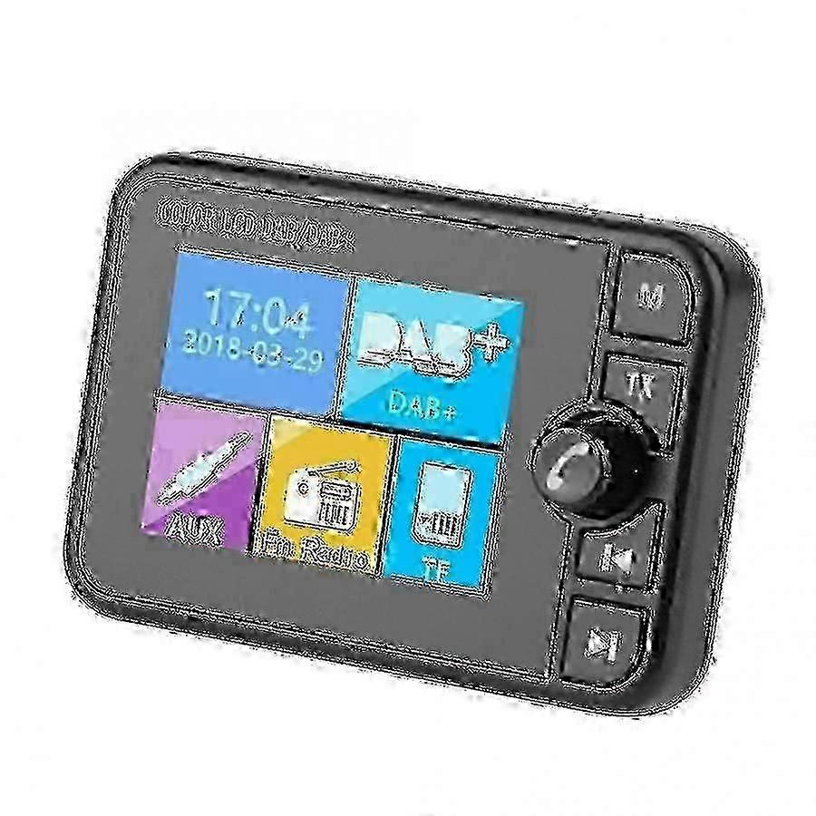 DAB Radio Receiver with Digital Signal Broadcast Adapter - Bluetooth MP3 Fm Transmitter for Car Stereo Sound System with Dab+ Antenna JS