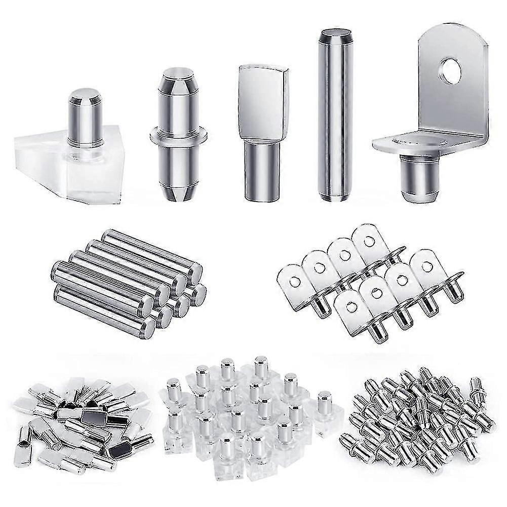 120Pcs Shelf Pegs Kit, 5 Styles Shelf Pins Shelf Support Pegs, Cabinet Shelf Pegs For Shelves Bookc