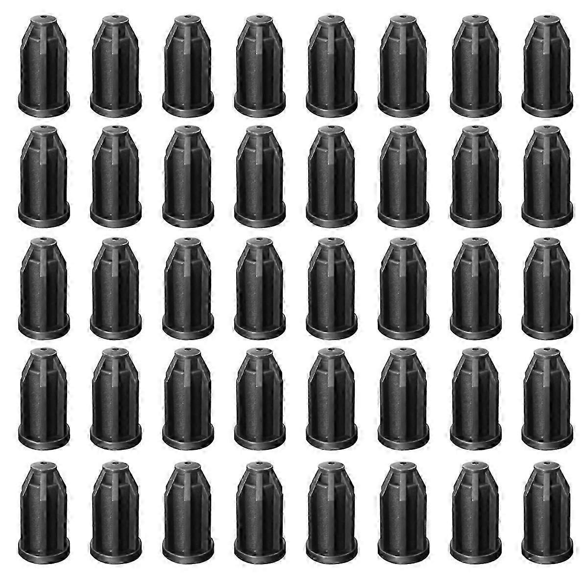 40Pcs Caster Socket Plastic Sleeve Round Inserts, Chair Caster Wheel Stem Insert, 1Inch Wheel, 7/16I