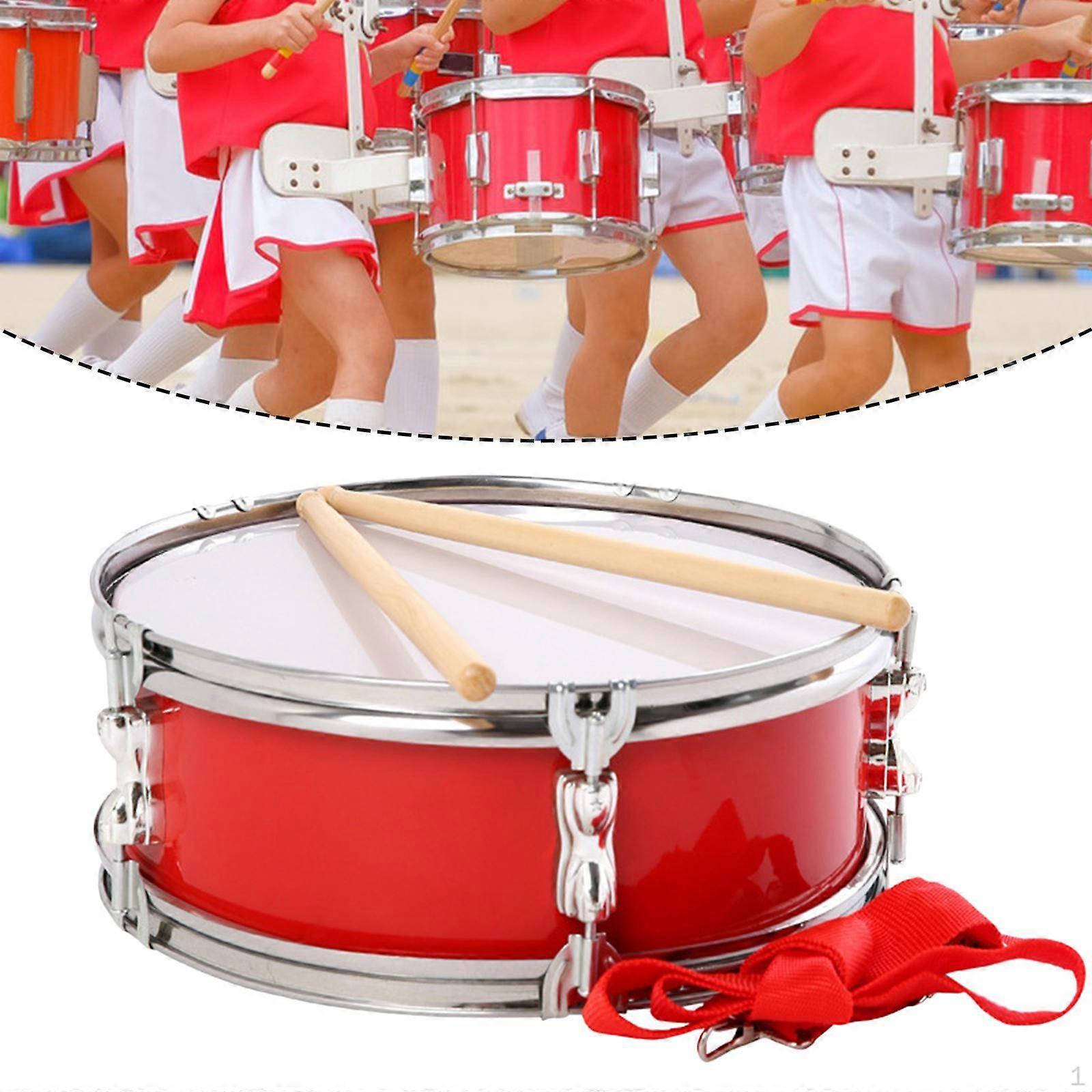 Snare Drum 13Inches for Student Beginners with Drumsticks, Belt