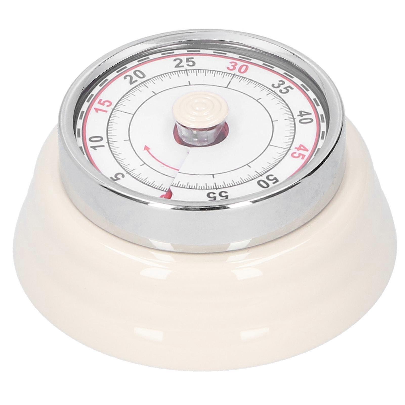 Mechanical Kitchen Timer Cooking Studying Clock Round Reminder Student Time Manager