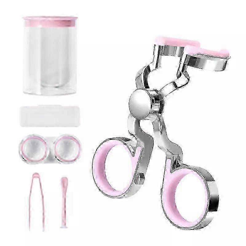 Contact Lens Applicator Tool, Contact Lens Wearing Aid Tool with Contact Lens Case, Sucker+Tweezer with Soft Tip, Travel Set