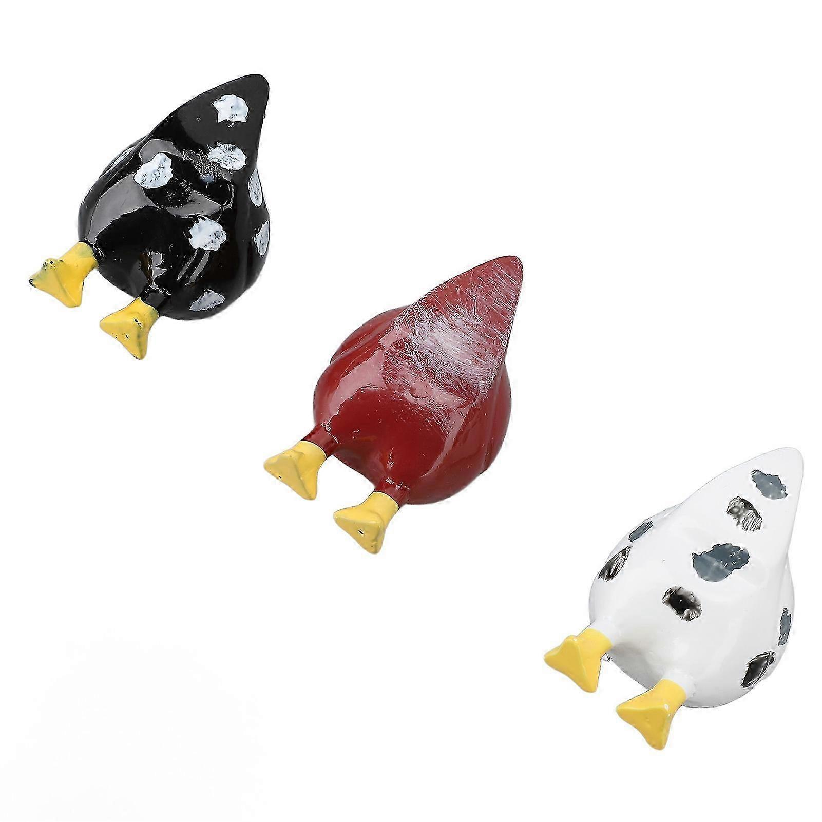 Funny Resin Chicken Magnets - 3Pcs Kitchen Fridge Decor