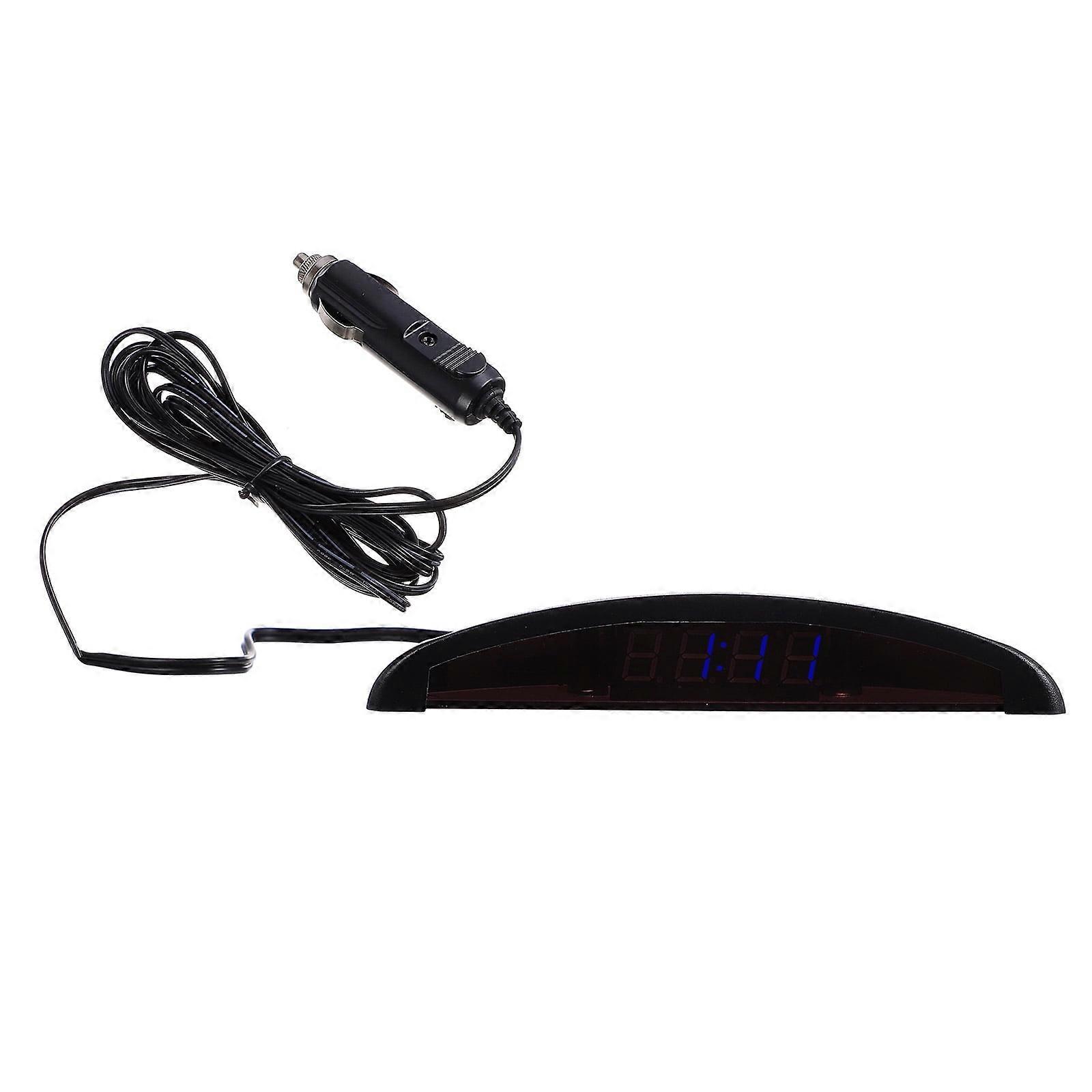 Guangmc Digital Clock Night Light Temperature Dashboard Car Desk Voltmeter Clock