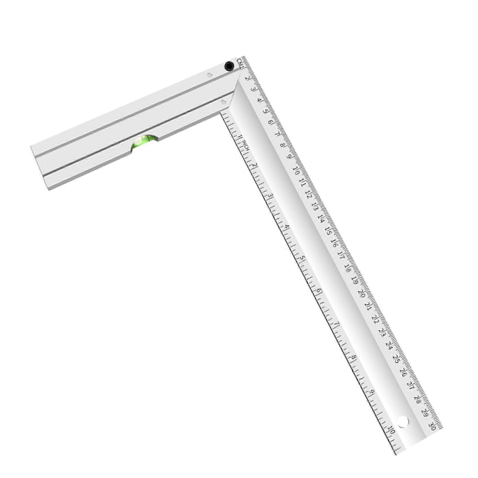 305mm Metal Try Square With Spirit Level And Measuring Scale Essential Angles Rulers For Precise Workshop Applications Multicolor