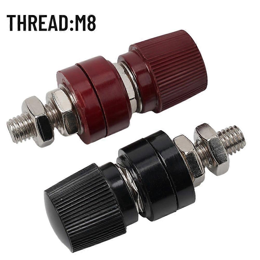 2Pcs 3/8\" Copper Battery Post Connector Remote Battery Post Terminal Block Kit