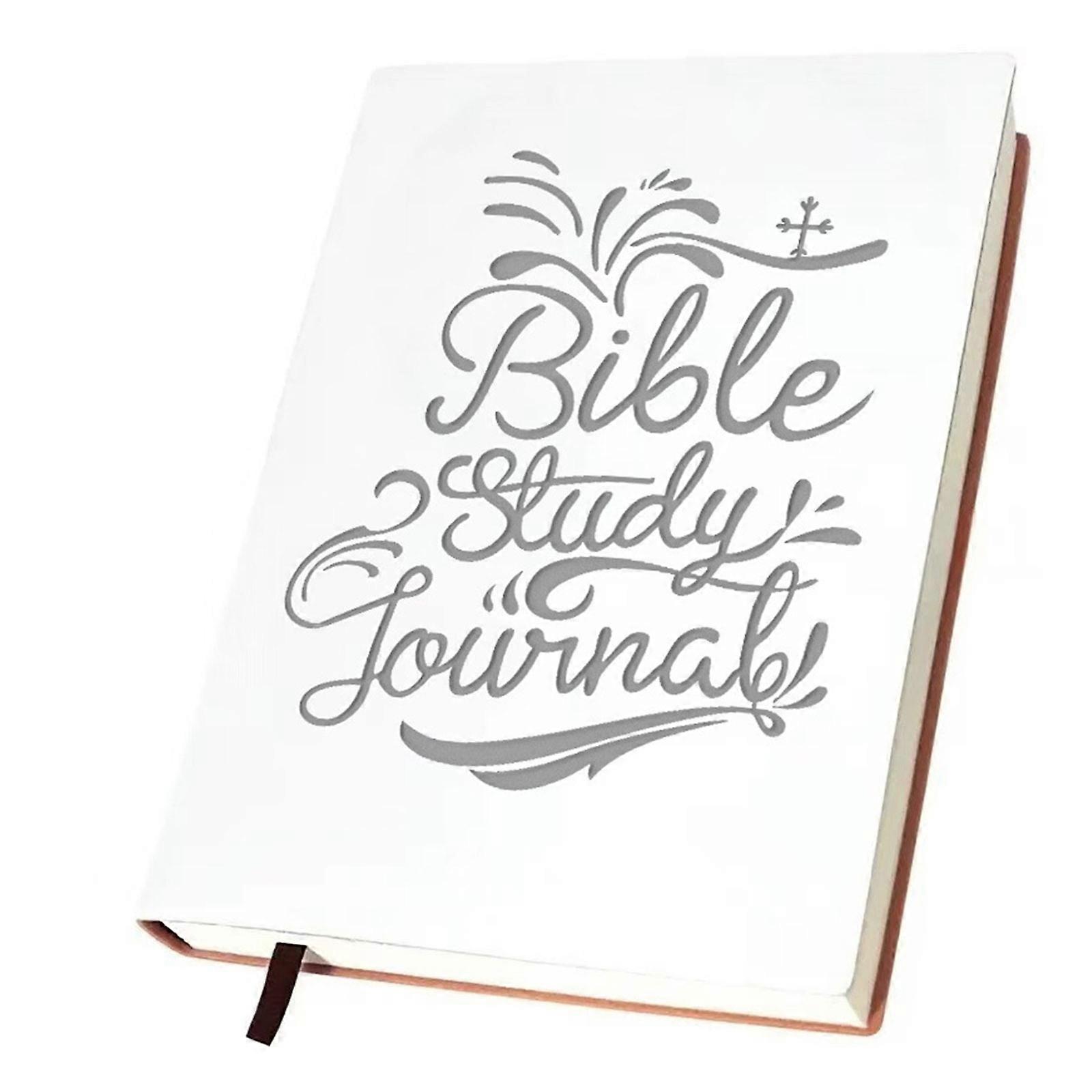 Scripture Reflection Journal With SOAP Guided Layout For Abbey Members Bible Study And Individual Devotion  White