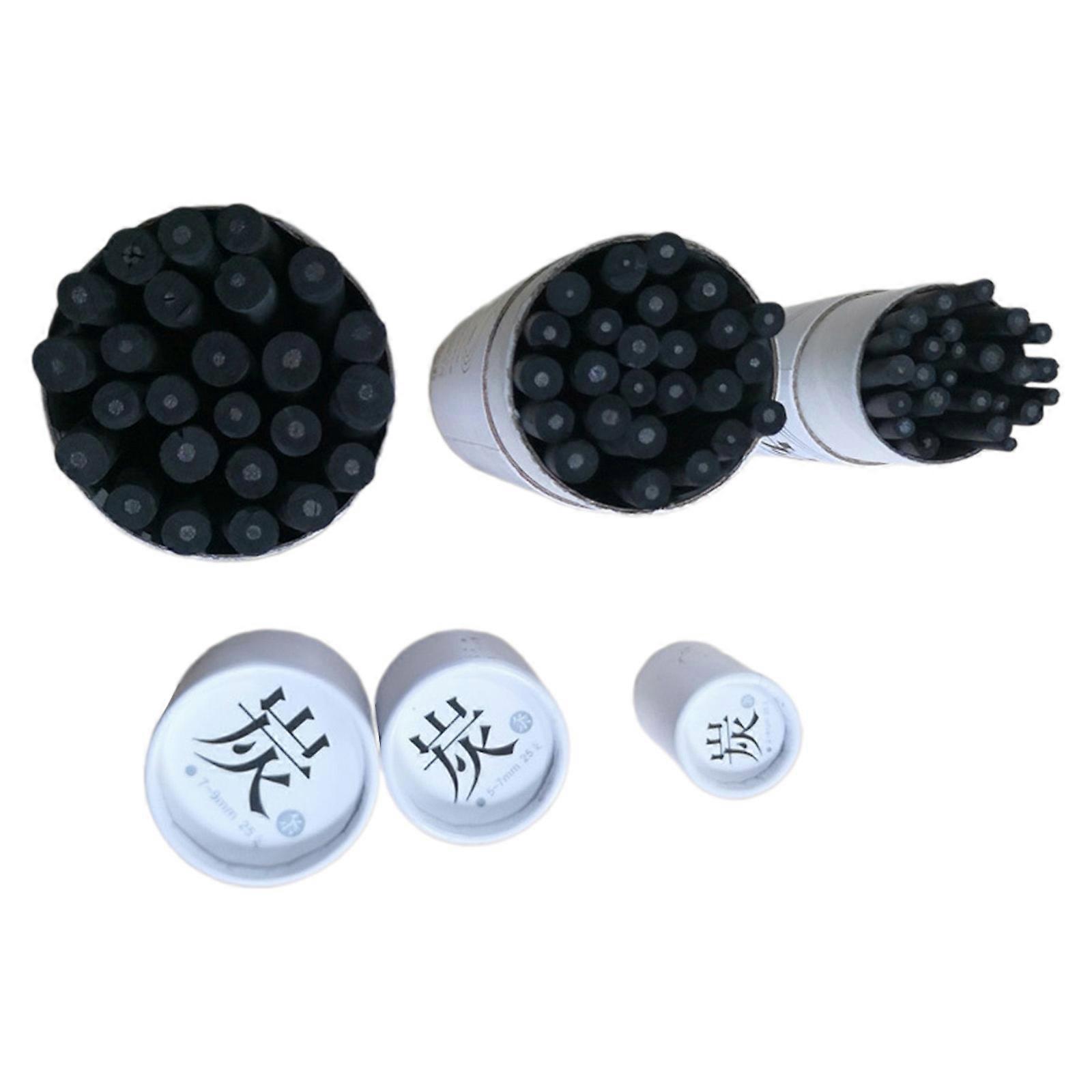 75x/Set Charcoal Sticks 2-9mm Charcoal Drawing Pencils Willow Charcoal Sticks Sketching Pencil for Drawing and Shading Multicolor