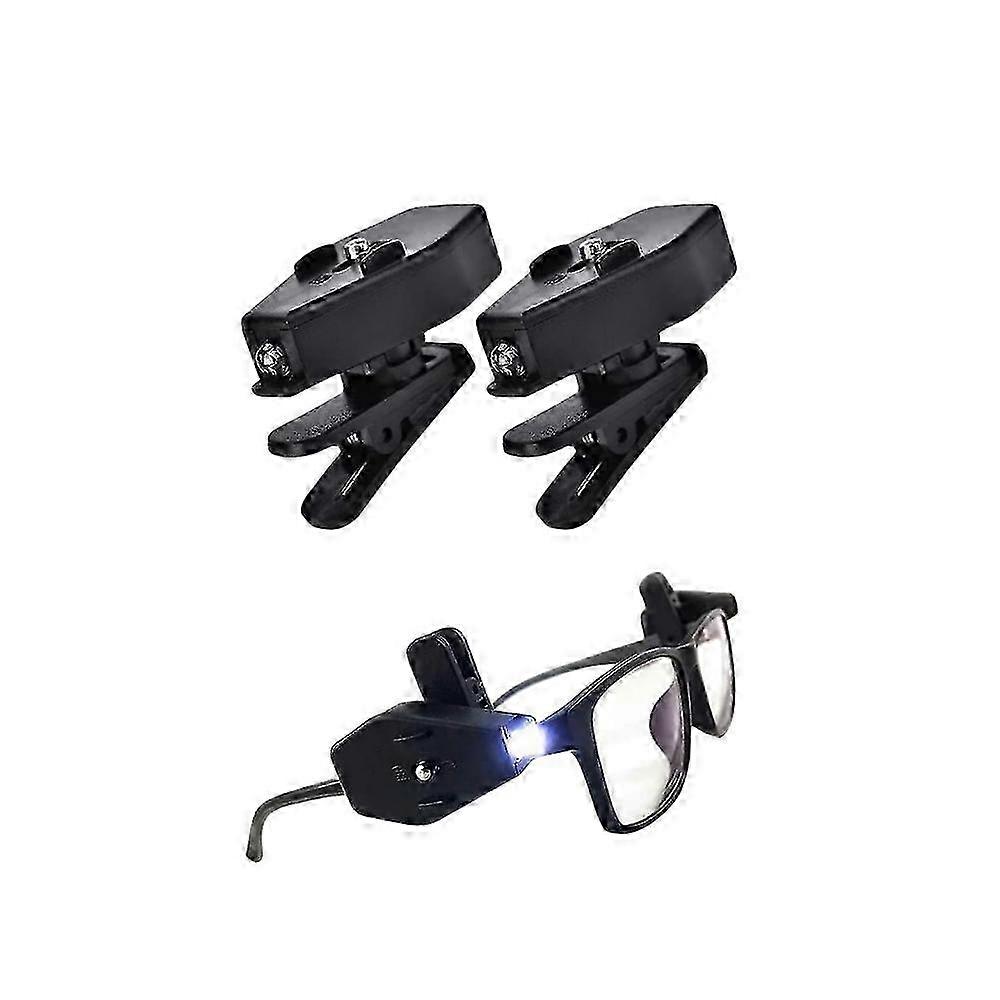 Mini Book Reading Light on Eyeglass,Universal Flexible Flashlight LED Light Clip_li