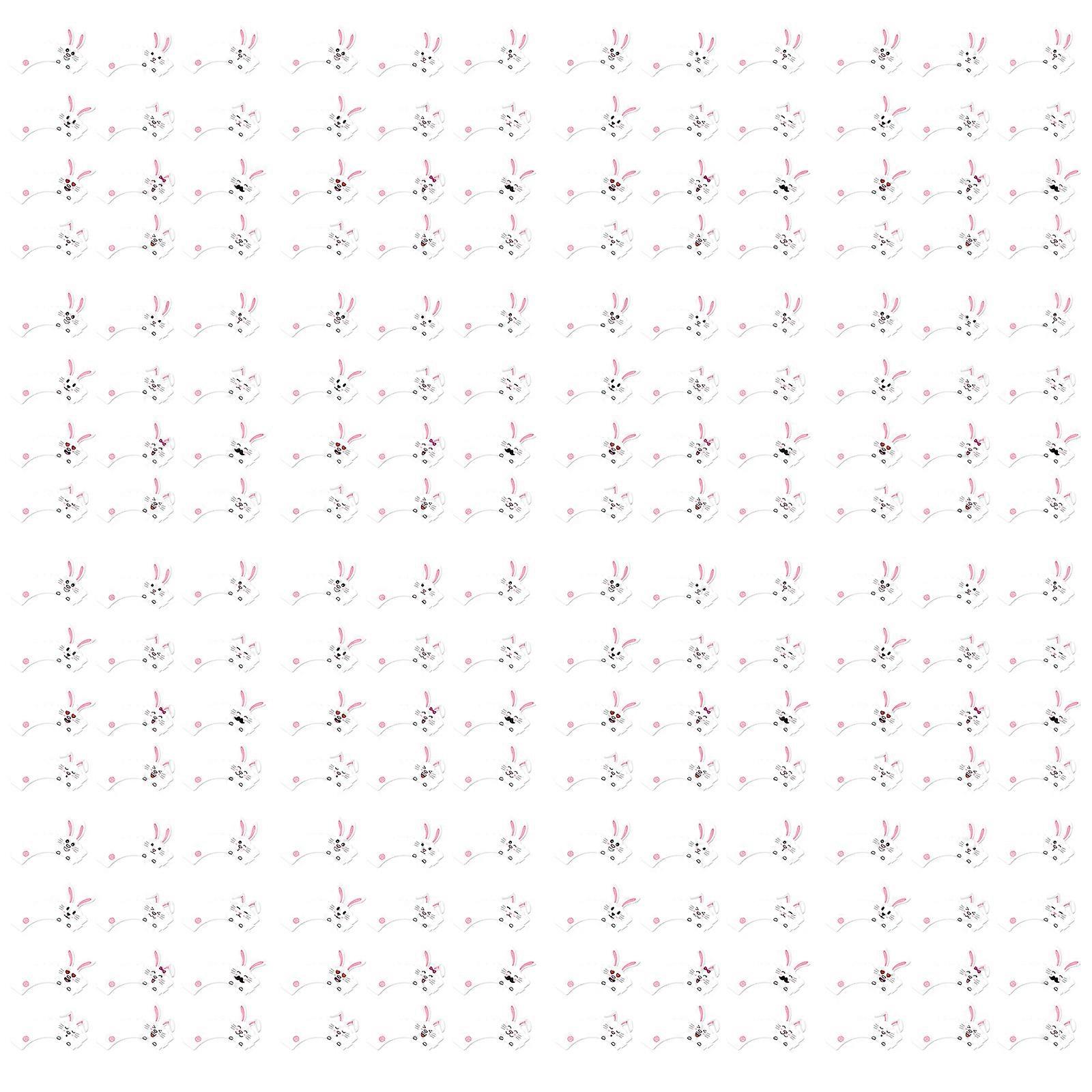 120Pcs Easters Rabbit Theme Cupcake Toppers Elegant Rabbit Cakes Toppers Cakes Wrapper for Easters and Birthday Fun Multicolor