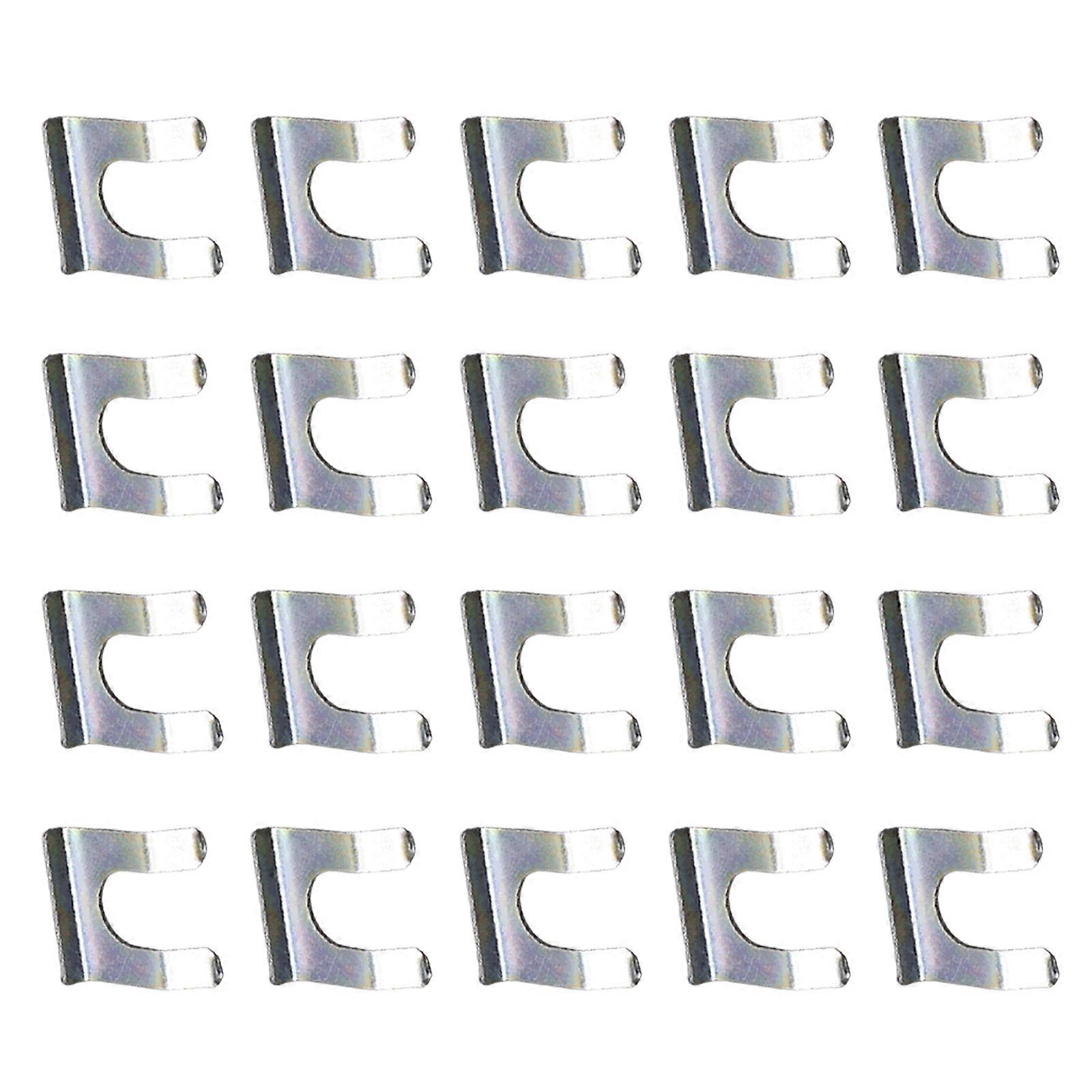 20pcs Brake Line Holders Pipe Fixing Clamps Maintenance Hose Clips Brake Hose Brackets for Secure Oil Pipe Attachments Multicolor