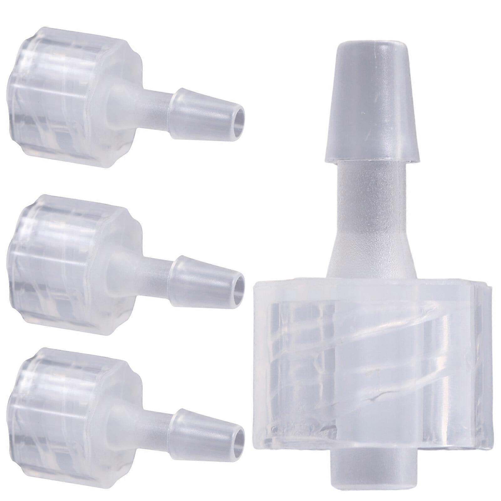 Eease 8pcs Luer Lock Connector Plastic Pipe Dispensing Fitting Luer Lock Adapter