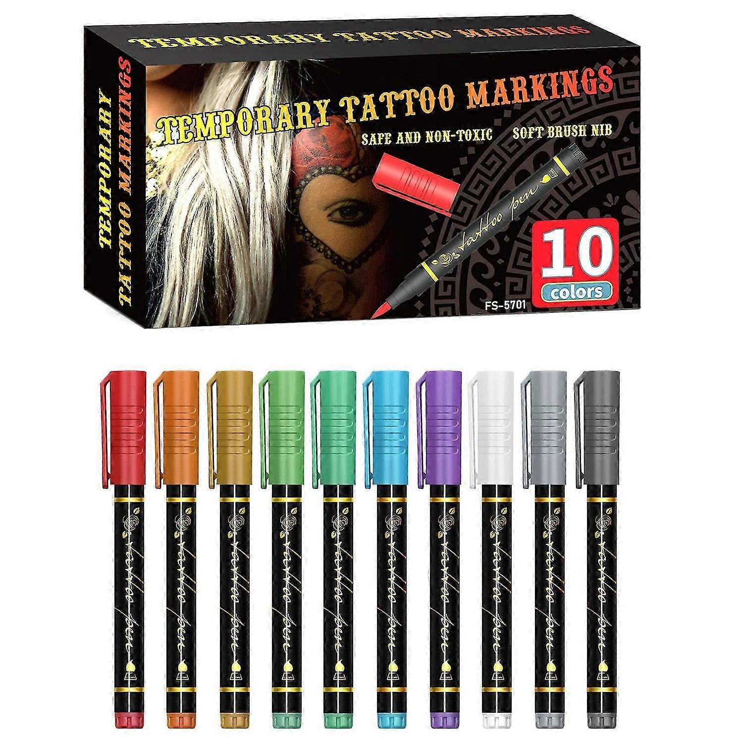 Body Paint Markers Easy To Remove Fast Drying Formulas Waterproof for Family Friendly