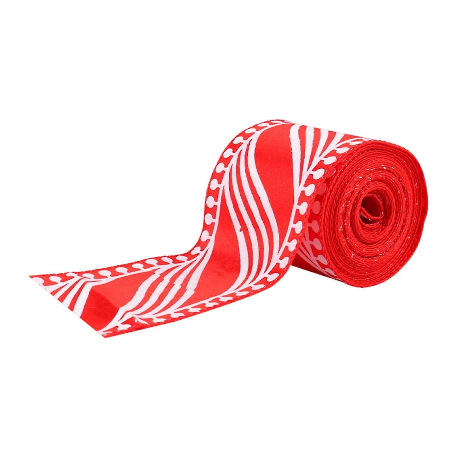 Christmas Bows & Ribbon Roll for Tree Decorations, DIY Ornament Accessories, Compatible with Xmas Craft Projects