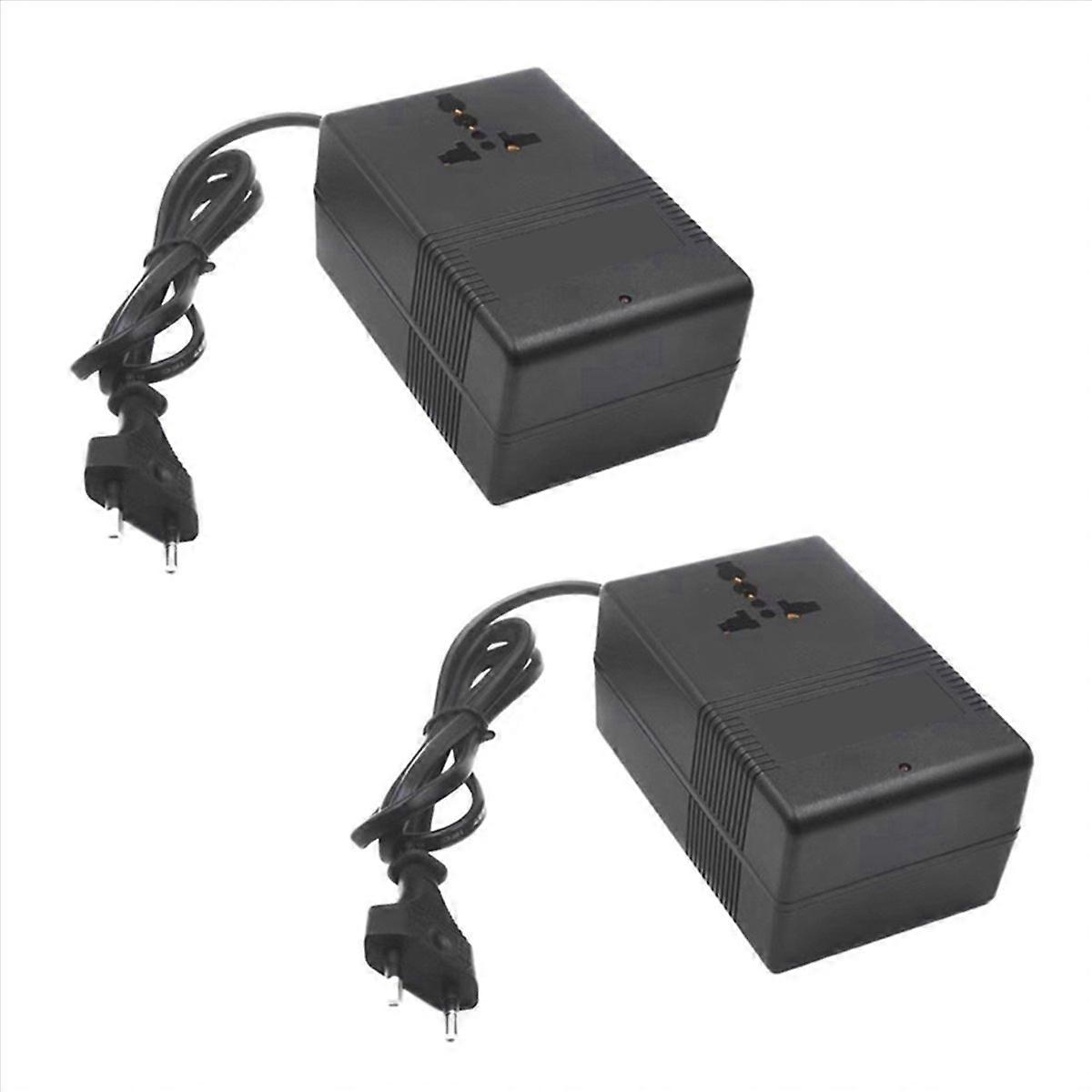 2X 200W Voltage Converter Transformer 220V to 110V AC Travel Voltage Transformer Converter EU Plug