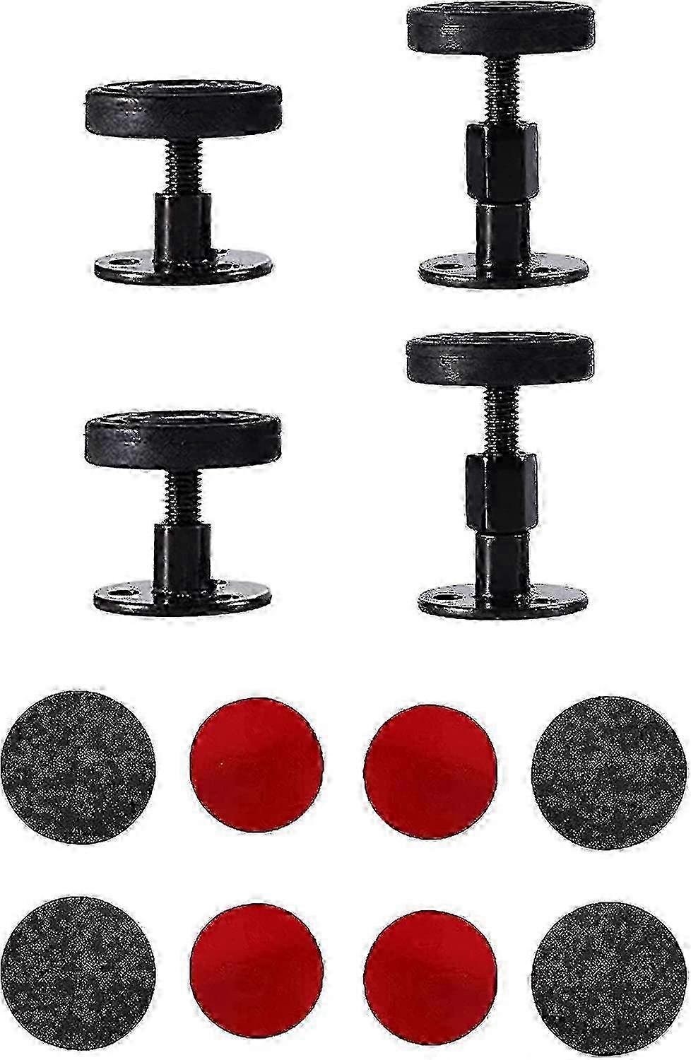 w 4 Pieces Adjustable Threaded Bed Frame