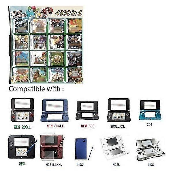4300 games box multi-Kart for Ds Nds 2ds 3ds