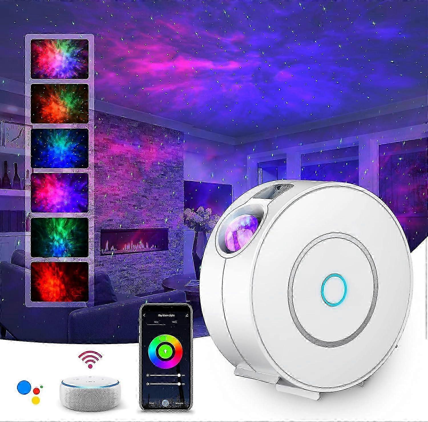 LED WiFi Starry Sky Projector, Smart with Alexa Control, Dimming, WiFi Connection, Timer for Bedroom Decor, Gift