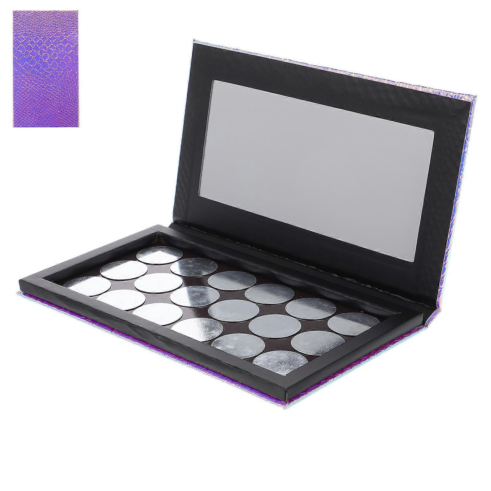Durable Eyeshadow Case for Travel Use 1Set Refillable Makeup Box