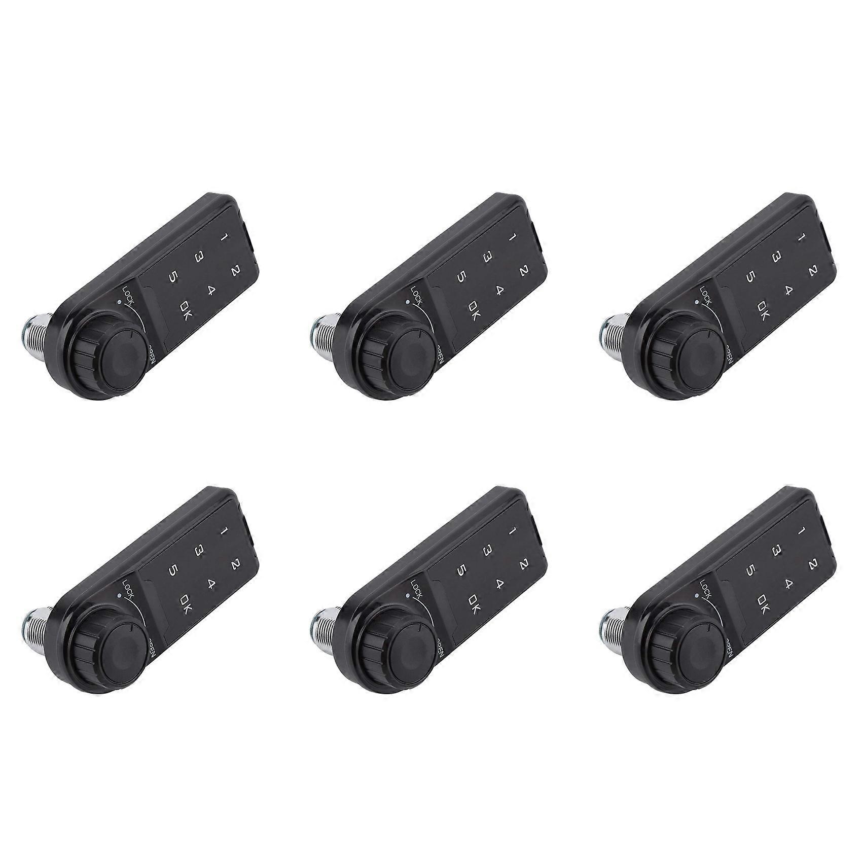 6X Combination Lock, Door Access Digital Electronic Security Cabinet Coded Locker Contact Keypad Password B