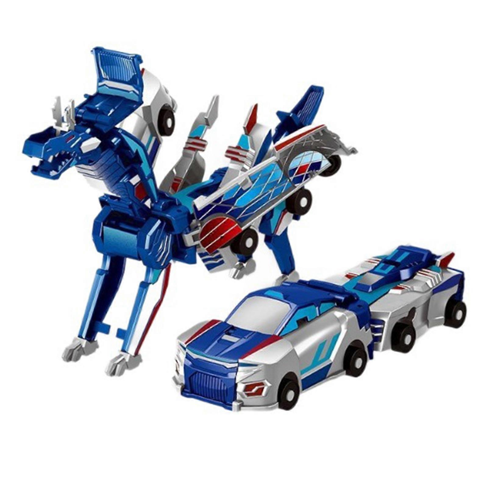2026 2-in-1 magnetische dinosaurus transformator auto speelgoed botsing transformerende auto's cadeau