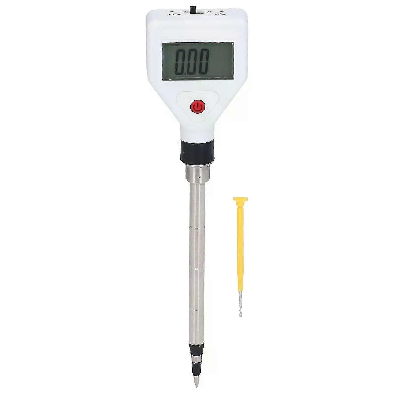 Soil EC Meter Portable Potted Plant Tester Digital Flower Detector EC Tester for Garden