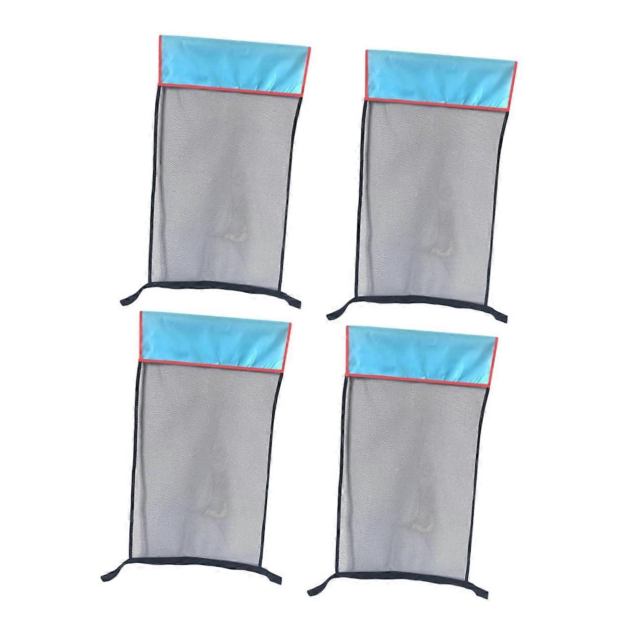 4PCS Durable Mesh Pool Float Chair with Ergonomic Comfort Support for Adults and Kids