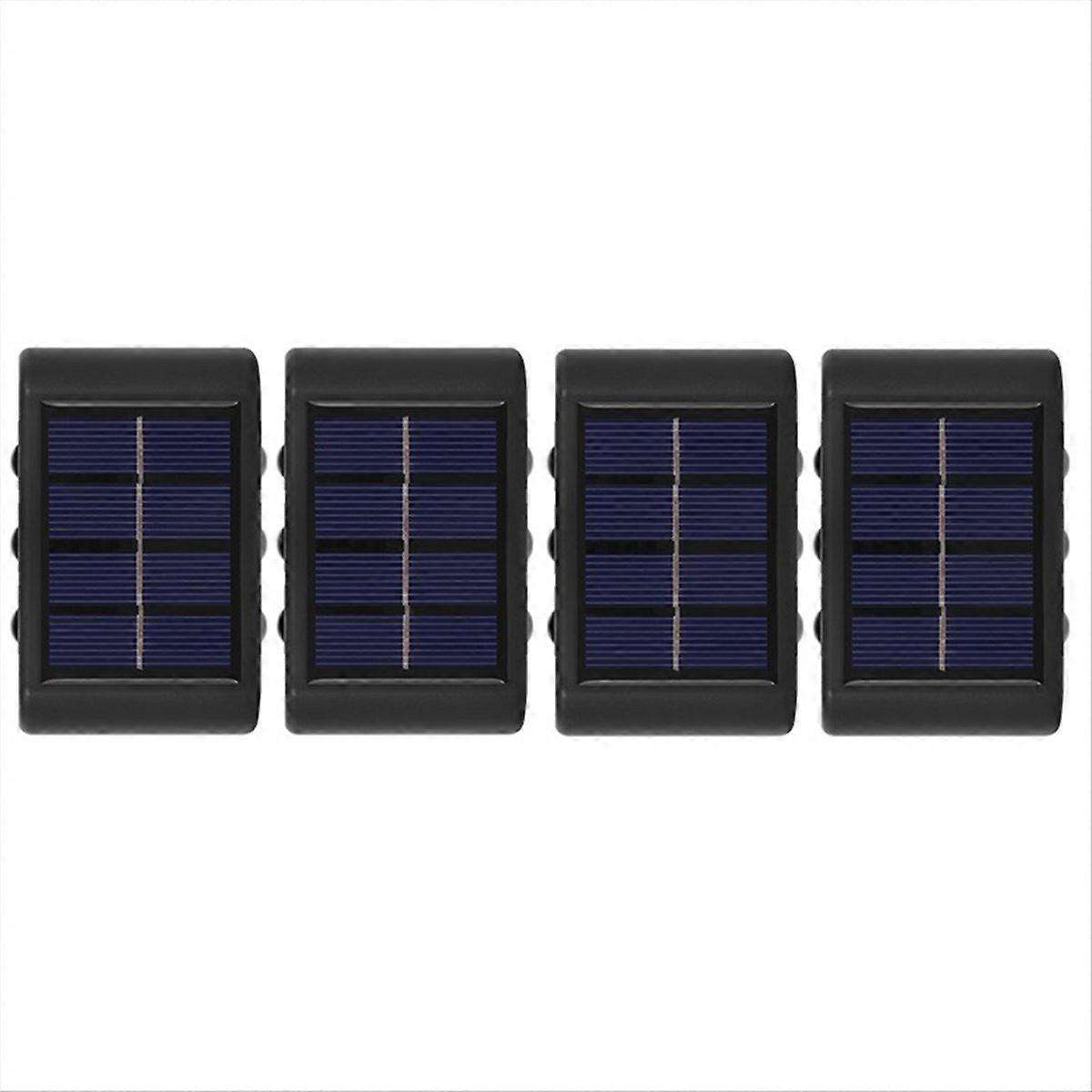 4PCS Solar Wall Lamp Outdoor Waterproof Solar Powered Light,C