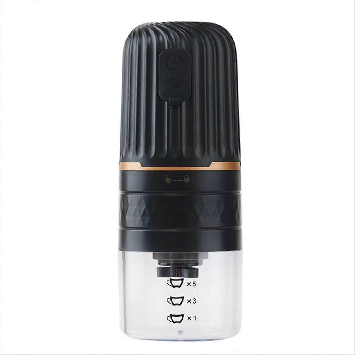 Portable Coffee Grinder - USB Rechargeable Automatic Bean Mill with Espresso Machine Features for Tr