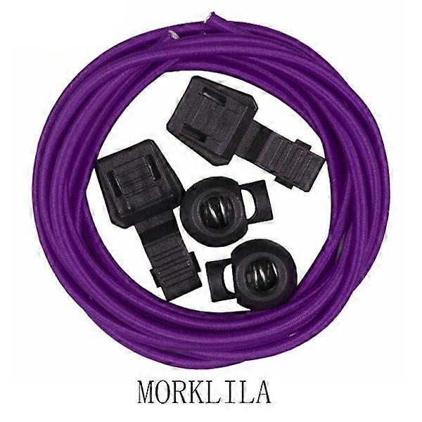 Elastic Shoelaces (Including Drawstring) Length: 100cm Purple