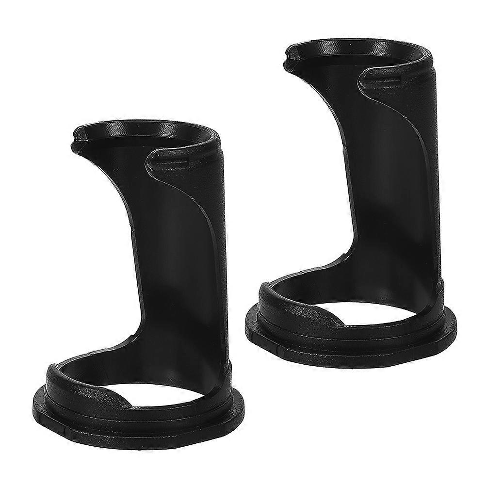 Black Shaving Brush Rack for Men with 2Pcs Plastic Organizer