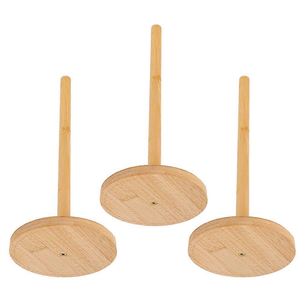 Kitchen Paper Towel Holder Bamboo Roll Dispenser for Kitchen 3Pcs