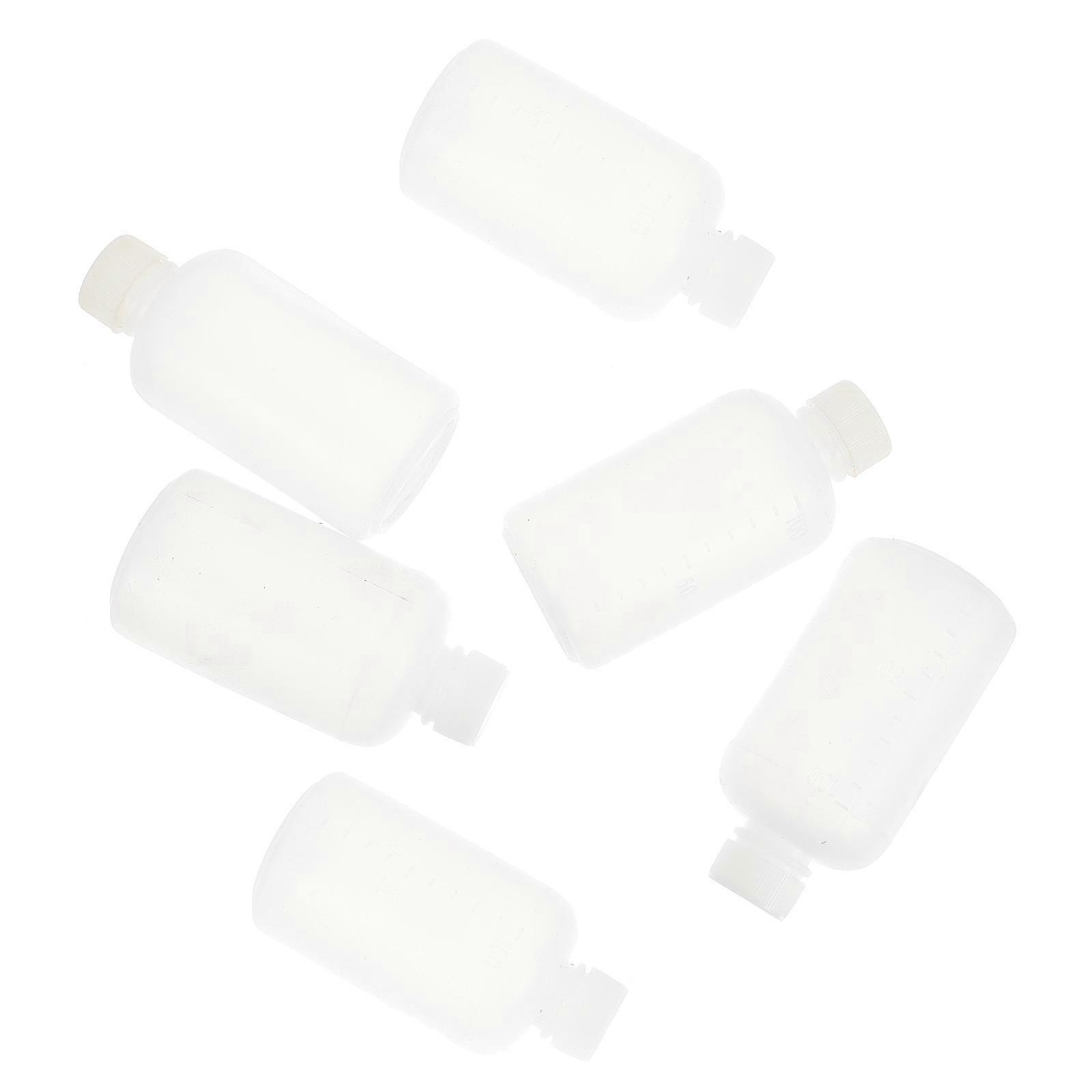Laboratory Reagent Bottle for Storage with 6Pcs Plastic Sample Bottles