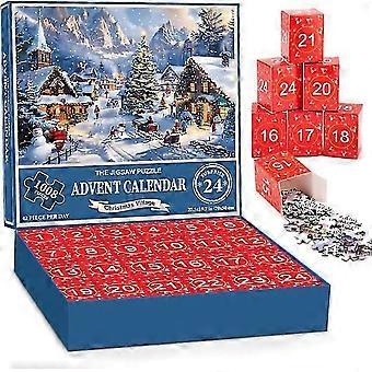 Advent Calendar Puzzle - 1008 Pieces Puzzle, Advent Calendar Puzzle for Adults and Children, Christmas Puzzle